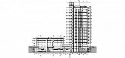 Проект реконструкции сооружения гражданской обороны типа “А”в составе общественного и культурно-строительного комплекса с надстройкой 4-х этажей, г. Москва
